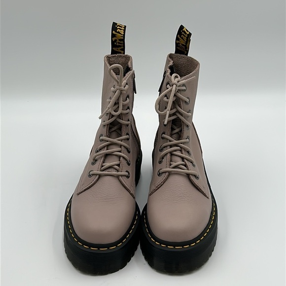 2298- Dr. Martens Combat Boots Women’s Size 9 / Men’s Size 10 Leather No Box - Picture 4 of 12
